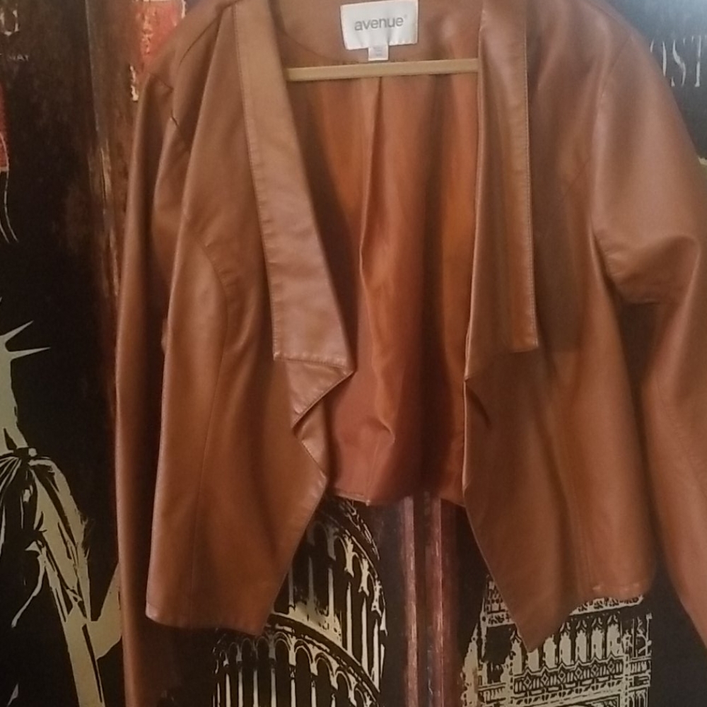 Lightweight Leather Jacket. Nwot - image 3